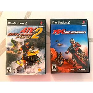 Sony PS2 Racing Games Bundle MX Unleashed ATV Offroad Fury 2 PS2, Racing, Retro
